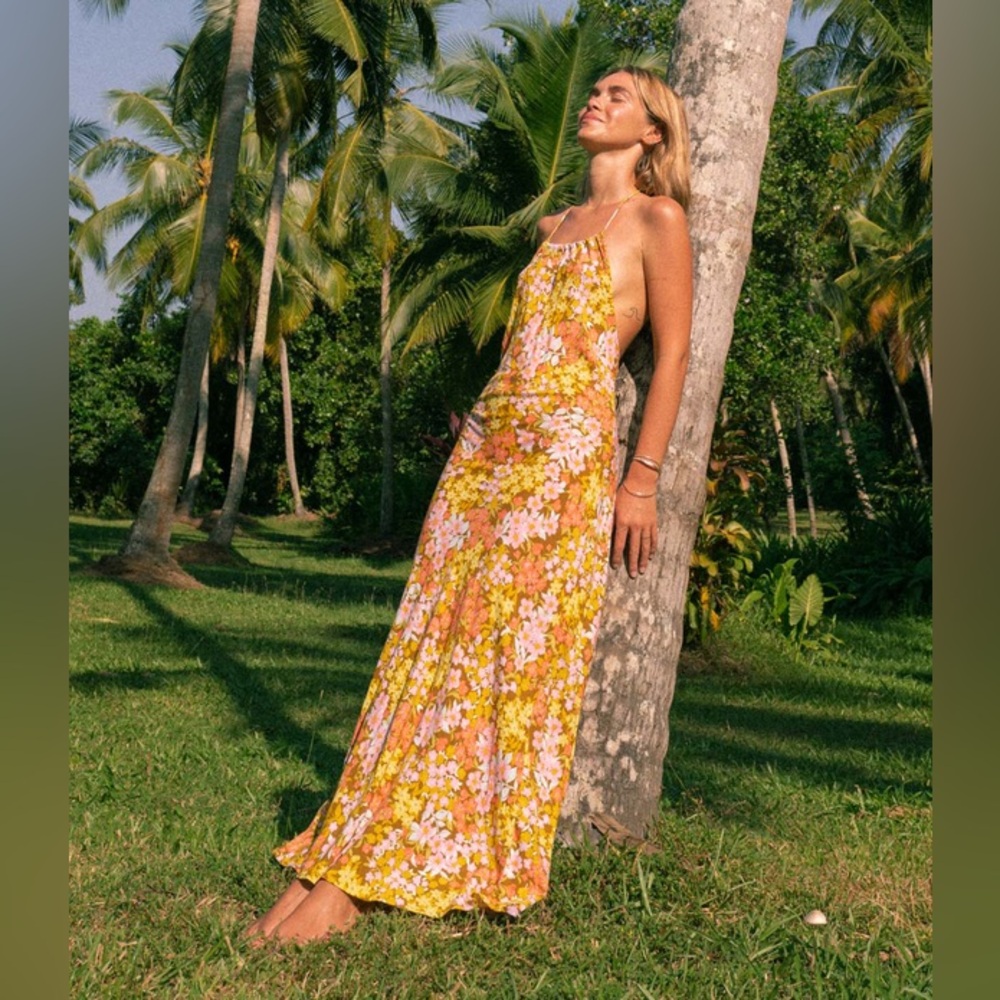 Billabong Retro Romance Maxi Dress size XS